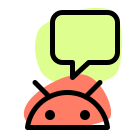 Messenger and chat program on Android operating software icon