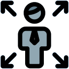 Enlarge function of user handling computer layout icon