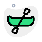 Kayak water sports for the racing competition indoor games icon