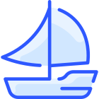 Mittelgroßes Segelschiff icon