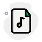 Music for playback in a MP3 format icon