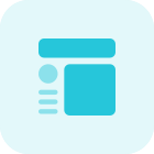 Different shapes of material layout template - engineering drawing icon