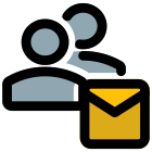 Mail send to multiple users from company server icon