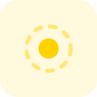 Round selection for circular diagram on design software icon