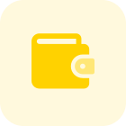 Travel portable cash storage holder purse accessory icon
