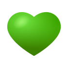 coração verde icon