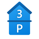 Parcheggio e 3 ° piano icon