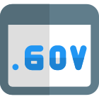 external-dot-gov-domain-for-sale-under-landing-page-template-landing-shadow-tal-revivo icon