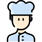 Cocinero de sexo masculino icon