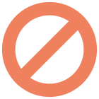 No entry lane for multiple lane entry icon