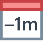 Minus 1 Monat icon