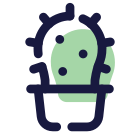 Cactus en pot icon