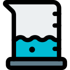 Measuring cup with different units the only scale icon