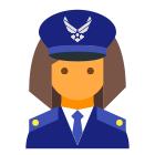 comandante-da-força-aérea-pele-feminina-tipo-3 icon