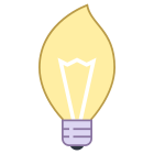 Lampadina a candela icon