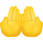emoji de palmas para cima icon