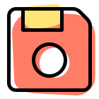 Floppy disk save symbol for computer system icon