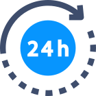 24 Hours Support icon