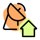 Satellite home page of its web access website icon