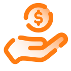 Coin in Hand icon