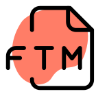 FTM files are audio files created by FamiTracker such as short audio samples and notes in a melody. icon