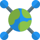 Global relation in cencern with modern economic connection icon