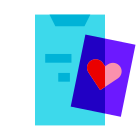 Swiping Heart Right icon