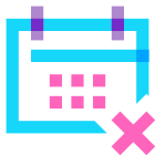 Calendar Delete icon