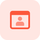 Online user social profile for web login icon