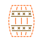 деревянная бочка icon