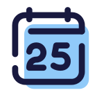 Calendar 25 icon