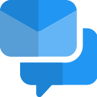 Online mail conversation icon