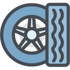Alloy wheels icon