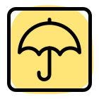 Keep dry umbrella sticker for logistic department icon
