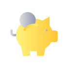 Put Coin Into Piggy Bank icon