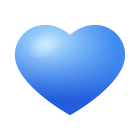 coeur bleu icon