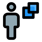 Copy function of user handling computer layout icon