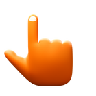 Dedo indicador e o polegar icon