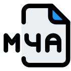 M4A is a file extension for an audio file encoded with advanced audio coding AAC icon