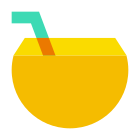 Cocktail de coco icon