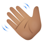 Waving Hand Medium Skin Tone icon