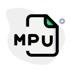 MPU Audio file saved in the layer 3 Audio Compressed audio format icon