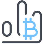 Crypto-monnaie Bitcoin icon