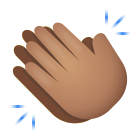 拍手-中程度の肌の色 icon