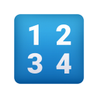 Eingabe-Zahlen-Emoji icon