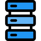 Modern high storage of a delicate server for enterprises icon