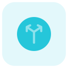 Bi-directional road signal with multiple arrows icon