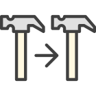 Clone hammer icon
