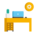 externe-desktop-computer-arbeit-von-zuhause-flaticons-flat-flat-icons icon