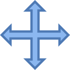 Redimensionner Quatre Directions icon